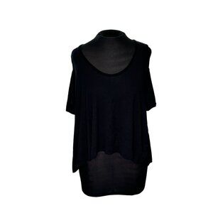 Dont Ask Why Black Loose Fit Top Made In Italy